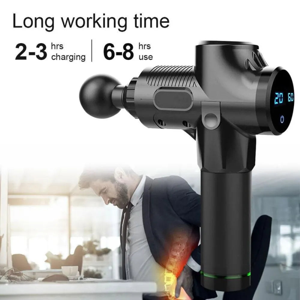 Vibe Geeks LCD display massage gun deep muscle massage - AU