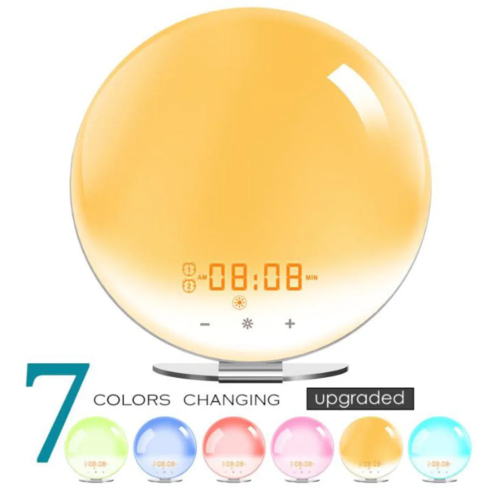 Vibe Geeks Creative Digital Alarm Clock Sunset and Sunlight