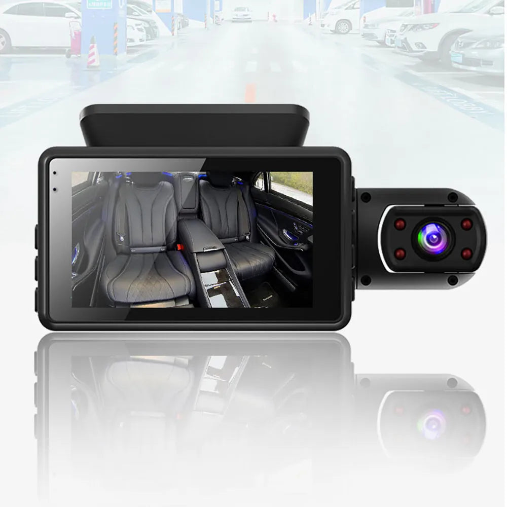 Vibe Geeks HD1080P Dual Lens Car Dash Cam Comprehensive
