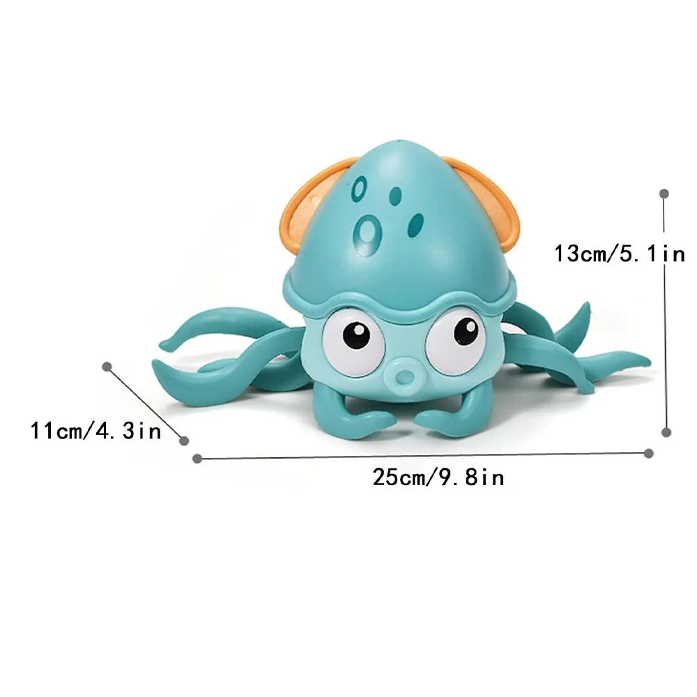 Vibe Geeks Interactive Crawling Octopus Toy with Obstacle