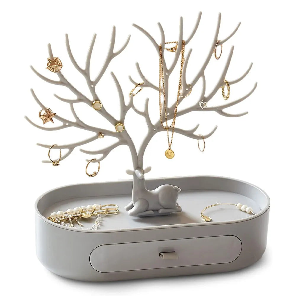 Vibe Geeks Antlers Tree Tower Jewelry Display Stand