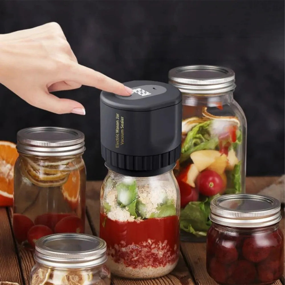 Vibe Geeks Electric Mason Jar Vacuum Sealer For Food Storage