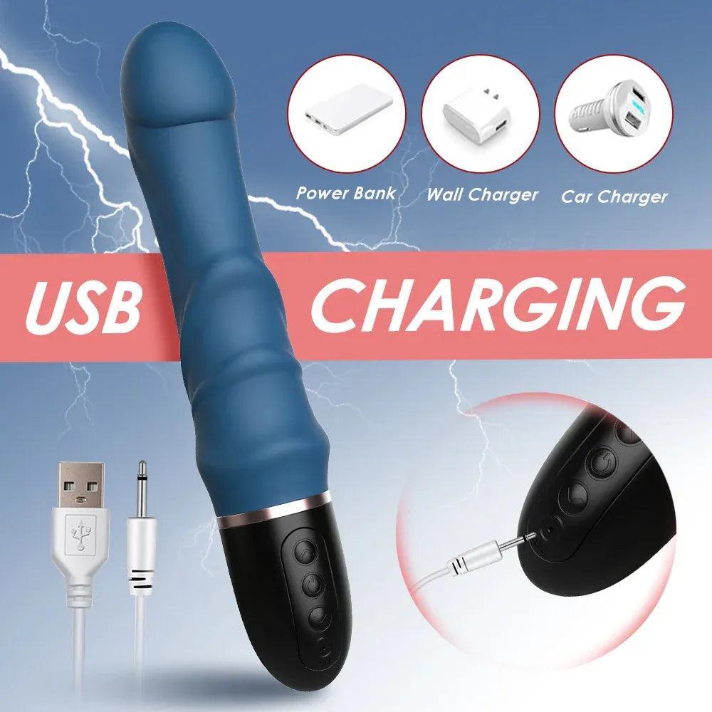 23Cm G Spot Vibrator For Women Powerful Dildo