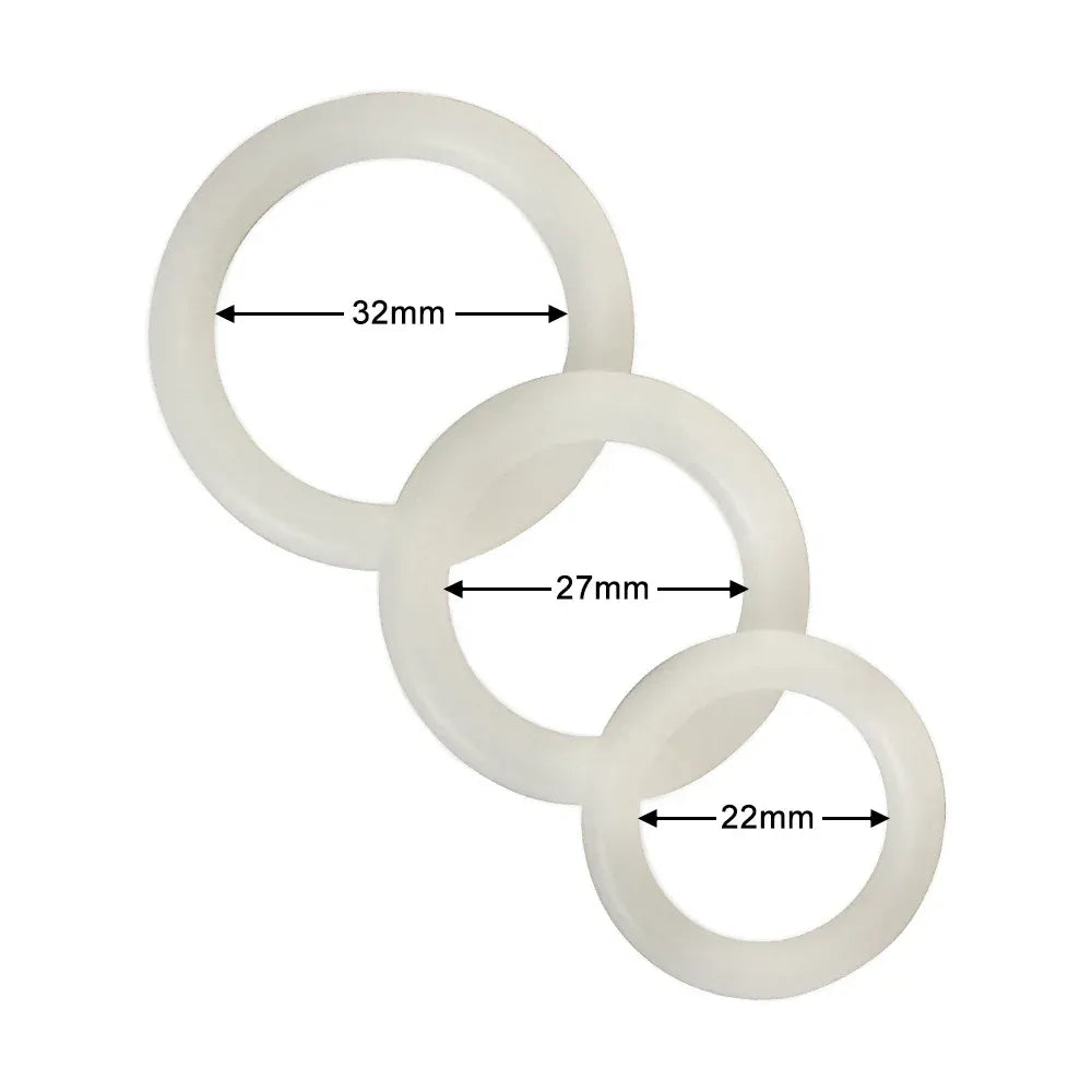 3Pc Delay Cock Ring Set For Men