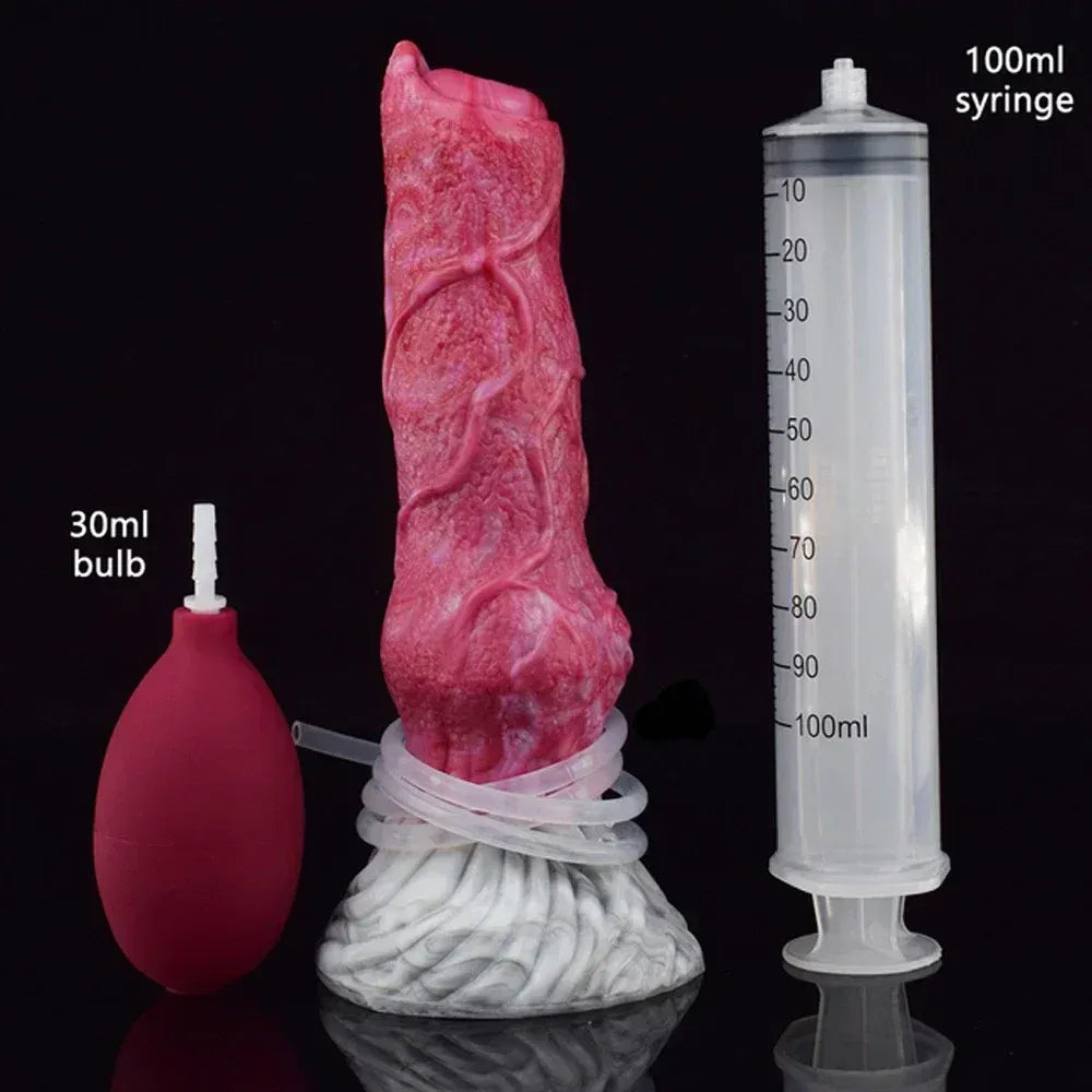 6.1In Ejaculating Wolf Dildo Realistic Animal G-Spot & Anal