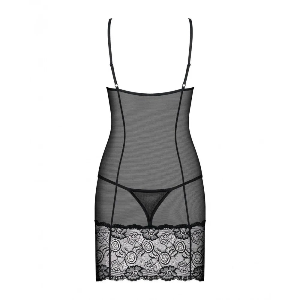 Alluria Chemise & Thong S/M By Obsessive Alluria