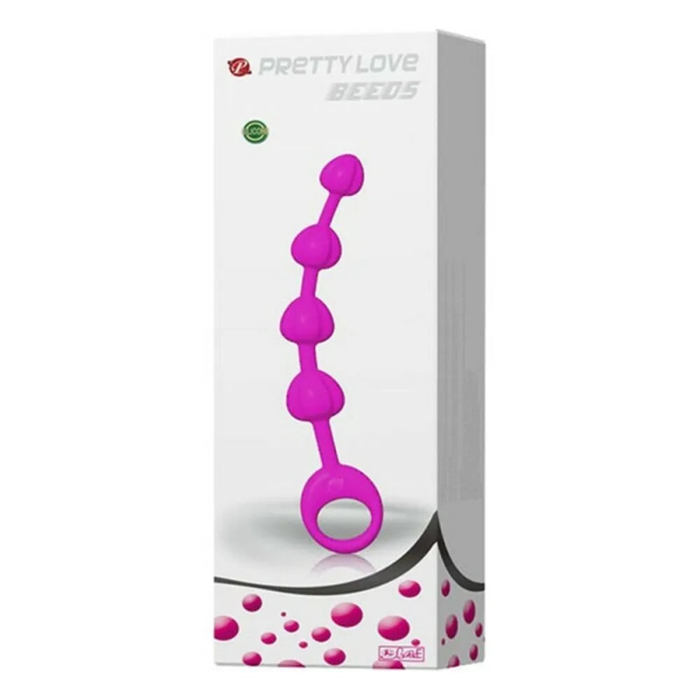 Anal Beads Pretty Love Conical Pink Silicone