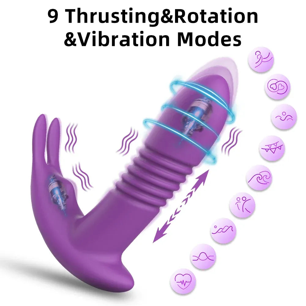 App Controlled Thrusting Vagina Panties Vibrator Wearable