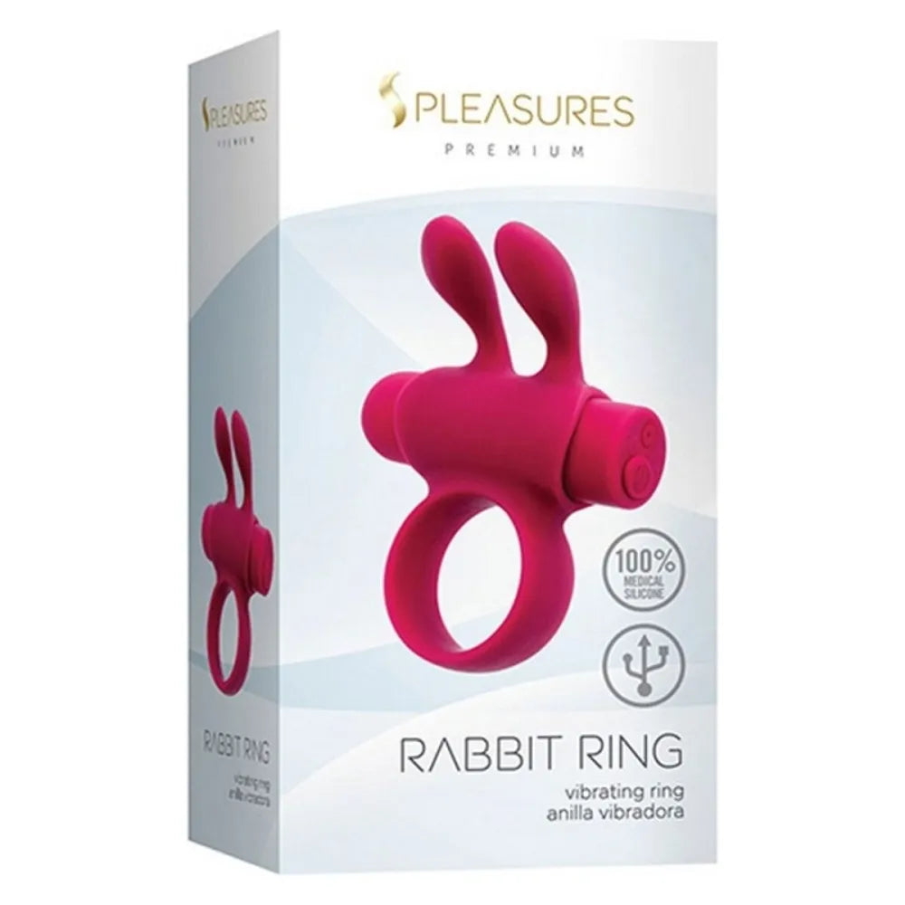 Cock Ring By S Pleasures Rabbit Pink