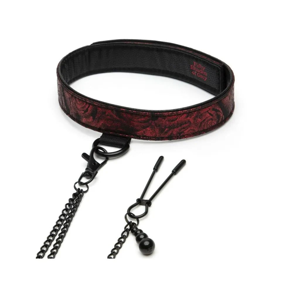 Collar With Nipple Clamps By Fifty Shades Of Grey Sweet