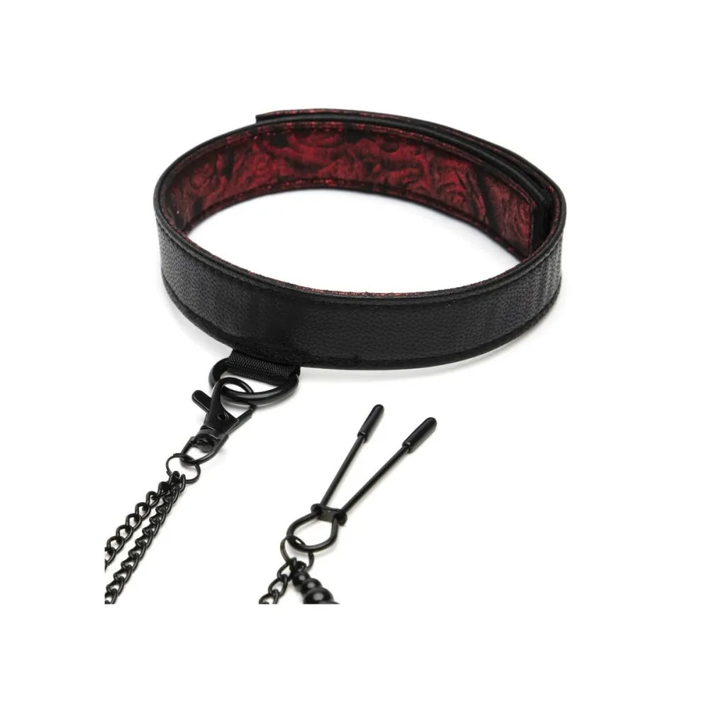 Collar With Nipple Clamps By Fifty Shades Of Grey Sweet