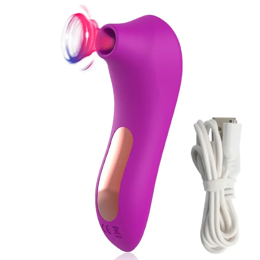 Compact Clitoral Suction Vibrator for Couples