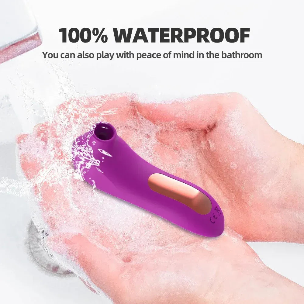 Compact Clitoral Suction Vibrator for Couples