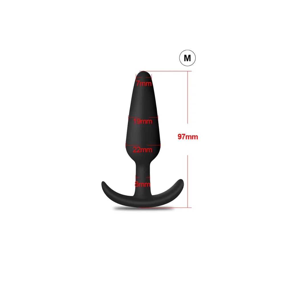 Flexible Silicone Anal Plug for Prostate Stimulation