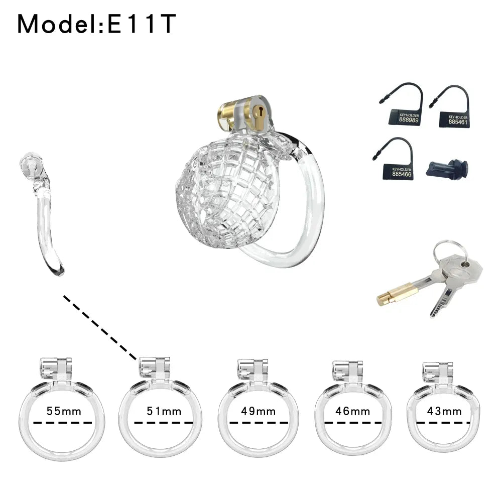 Lightweight Male Chastity Cage Plastic Cock Cage for Men