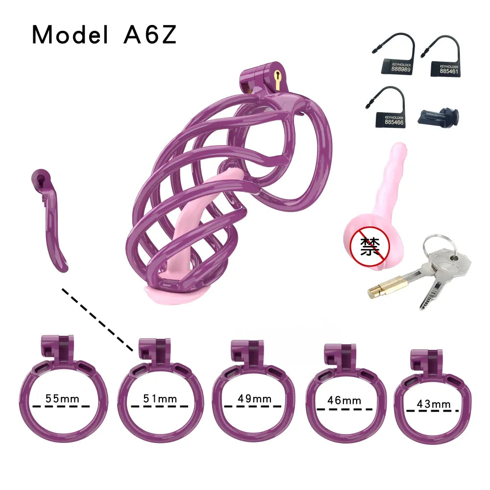 Lightweight Male Chastity Cage Plastic Cock Cage for Men