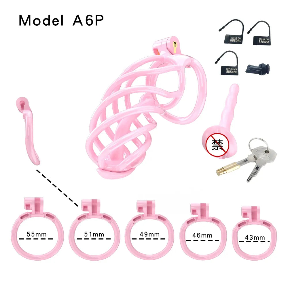 Lightweight Male Chastity Cage Plastic Cock Cage for Men