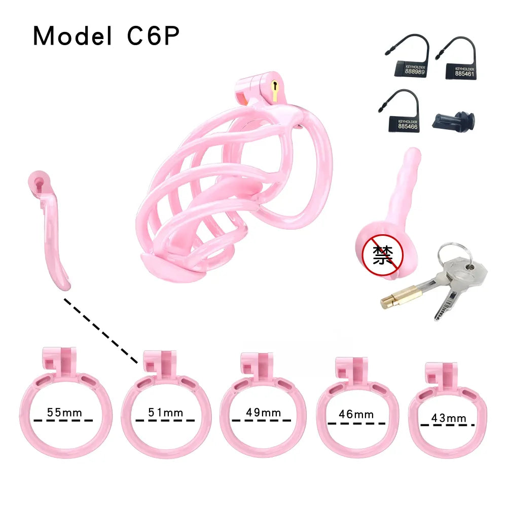 Lightweight Male Chastity Cage Plastic Cock Cage for Men