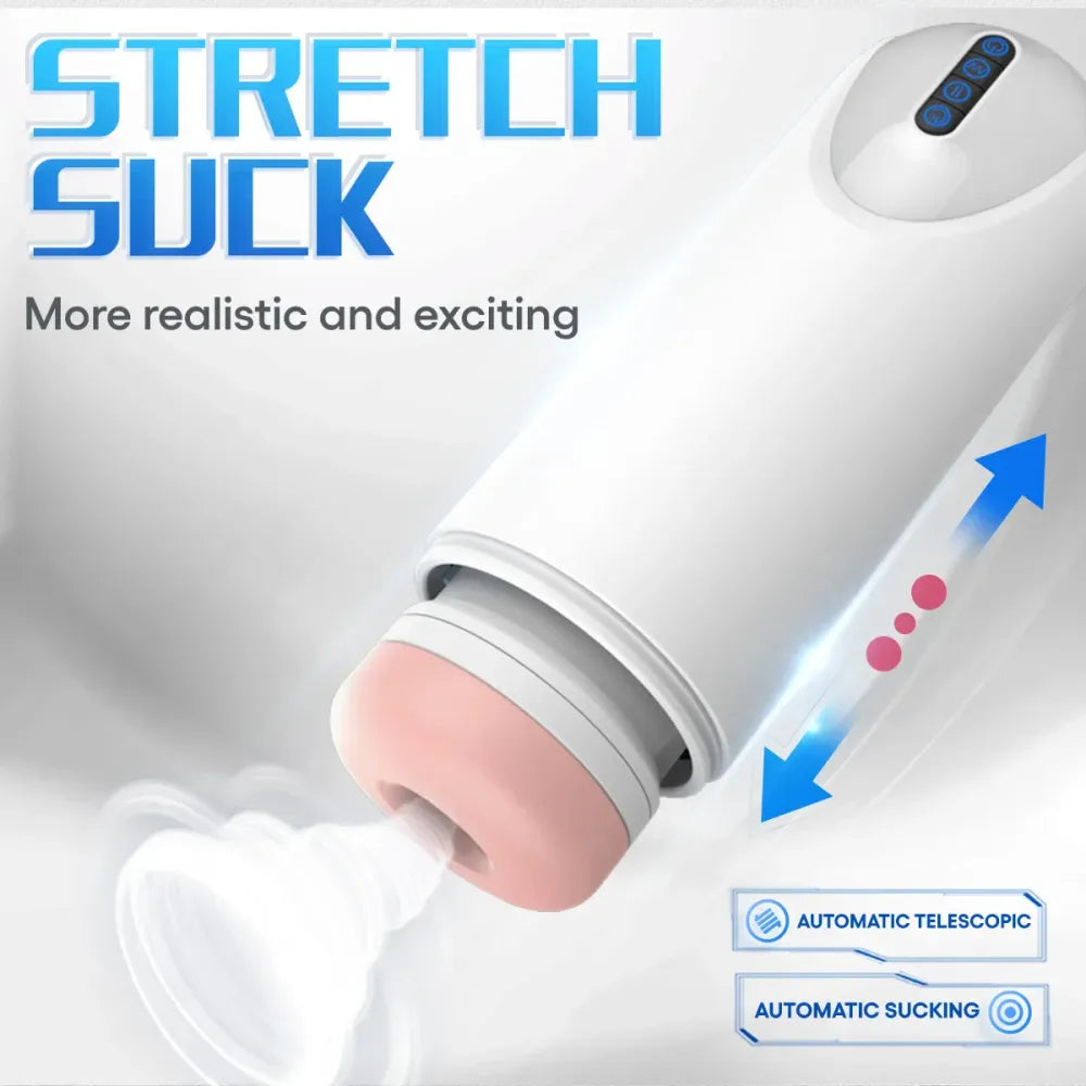 Powerful Automatic Male Masturbator Vibrating Thrusting