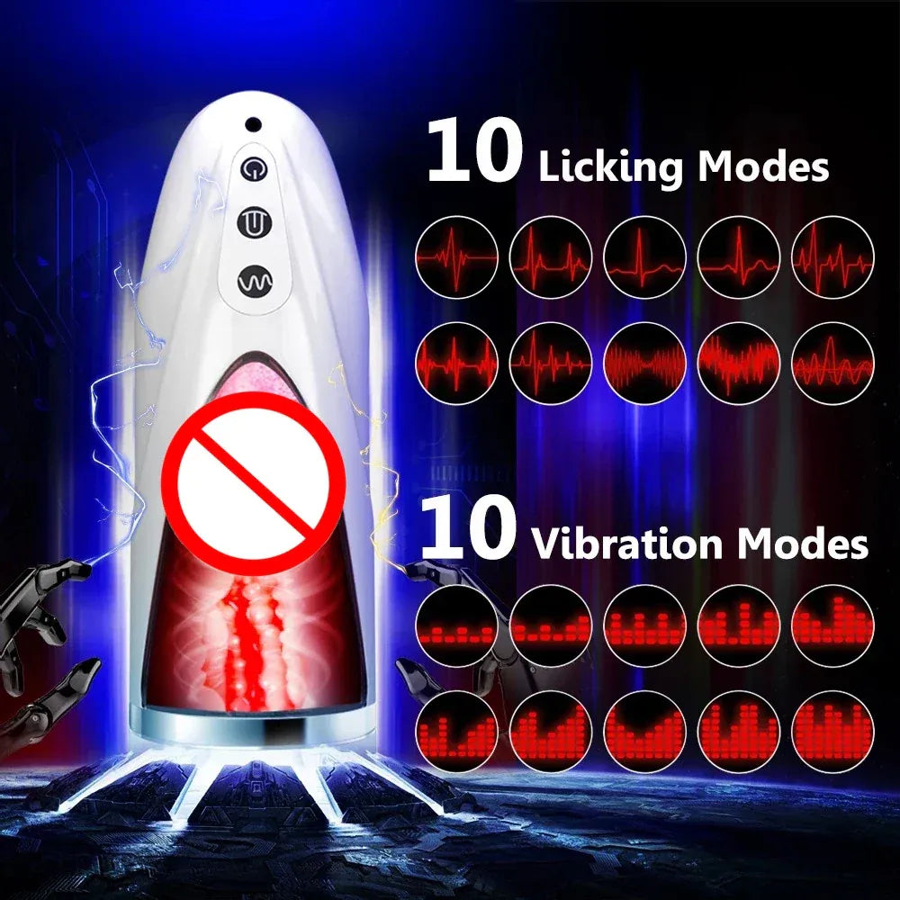 Powerful Male Masturbator Cup for Oral Sex Training