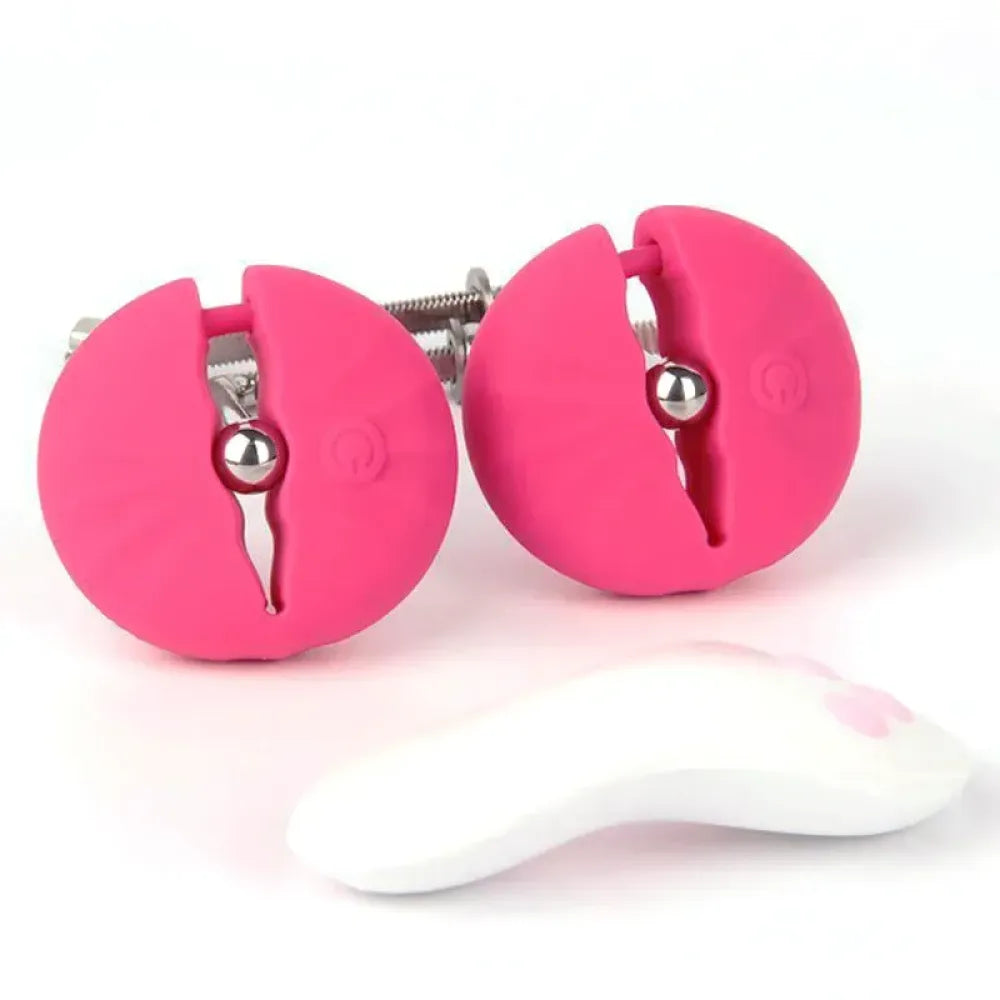 Remote Control Vibrating Nipple Clips Rechargeable Bdsm Sex