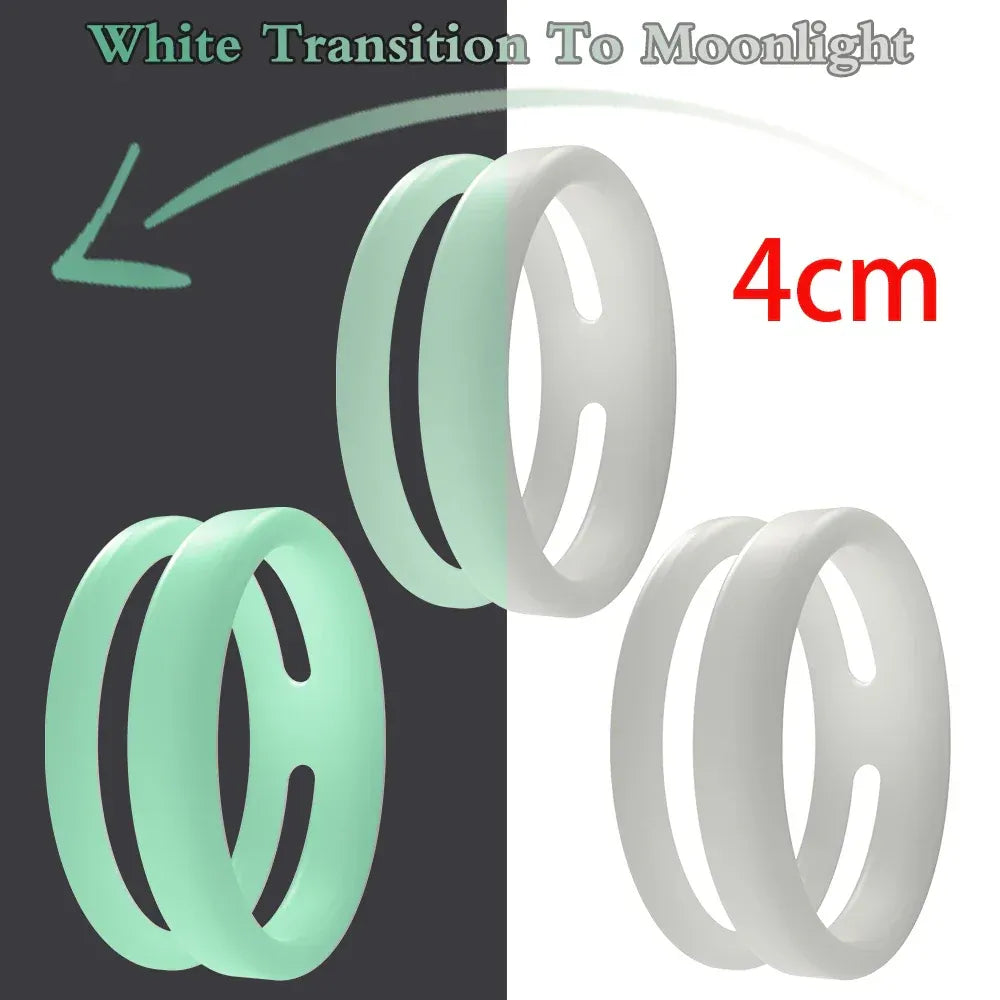 Silicone Dual Cock Ring For Men Delay Ejaculation &