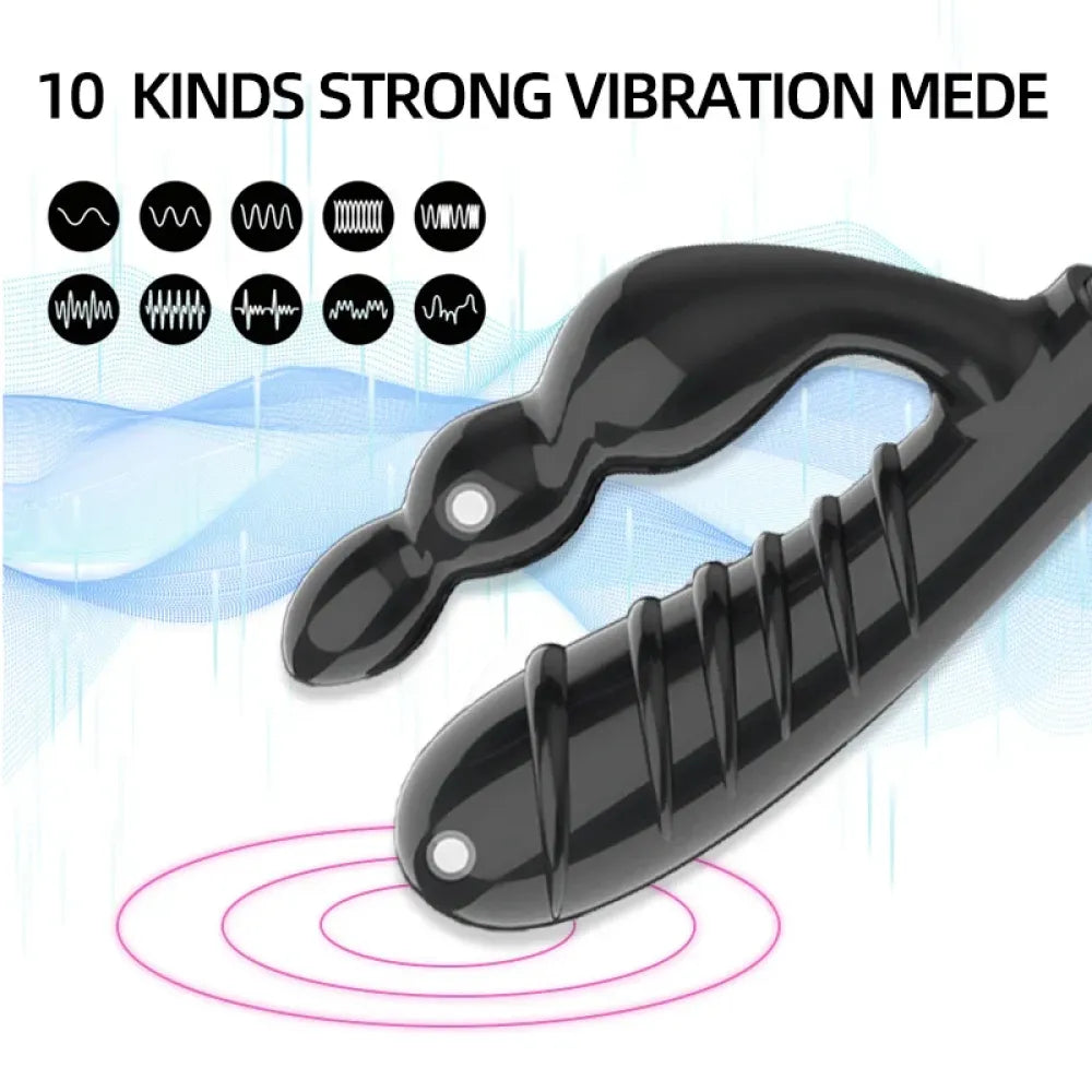 U Shaped Vibrating Dildo For Couples
