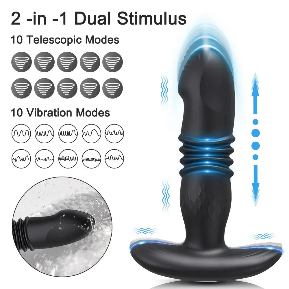 Wireless G Spot Vibrator for Women Remote Control Thrusting