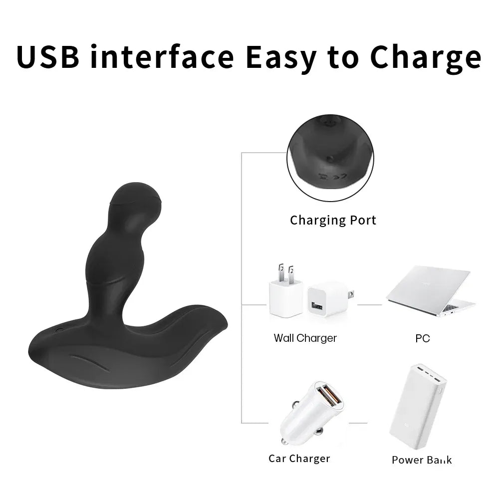 Wireless Prostate Massager For Men Silicone Anal Plug