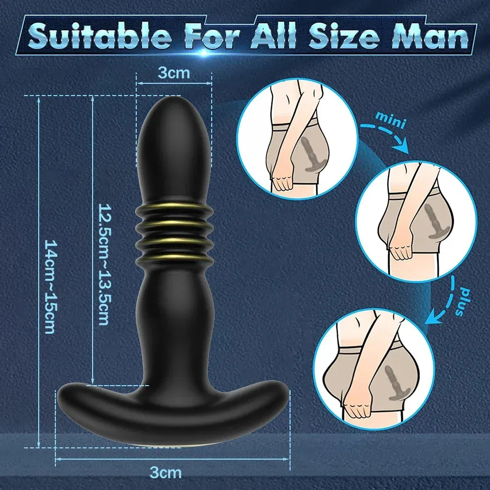 Wireless Telescopic Anal Vibrator For Prostate Massage